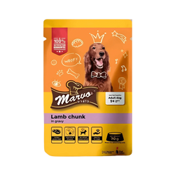 Marvo Lamb Chunk Gravy Wet Dog Food, 70g - Animeal