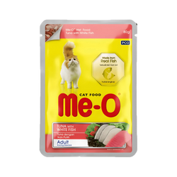 Me-O Adult Tuna with White Fish Wet Cat Food, 85g - Animeal