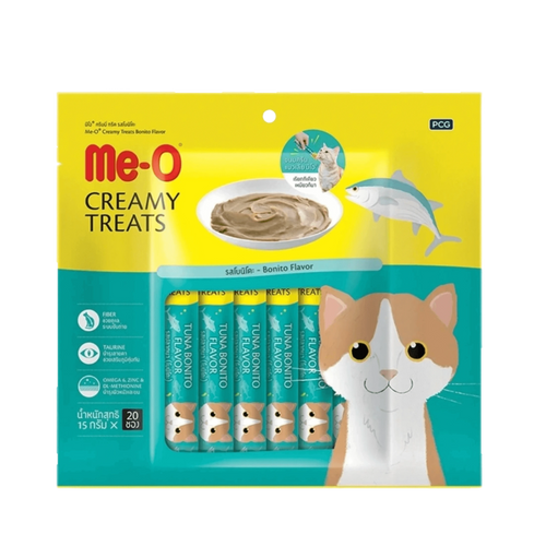 Me-O Creamy Cat Treat Bonito 300g (20 x 15g) - Animeal