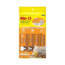Me-O Creamy Cat Treat Chicken & Pumpkin 60g (4 x 15g) - Animeal
