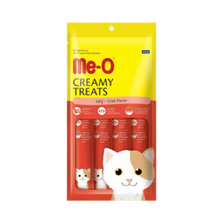 Me-O Creamy Cat Treat Crab 60g (4 x 15g) - Animeal