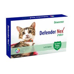 MedFly Defender Nex Pro Herbal Deworming Tablets for Cats, 10 Tablets - Animeal