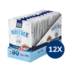 Moistrue Tuna and Salmon Gravy Wet Cat Food, 80g - Animeal
