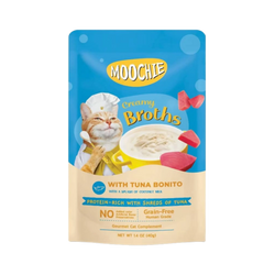 Moochie Creamy Broths Tuna and Bonito Gravy Wet Cat Food, 40g - Animeal