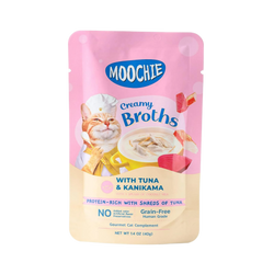 Moochie Creamy Broths Tuna and Kanikama Gravy Wet Cat Food, 40g - Animeal