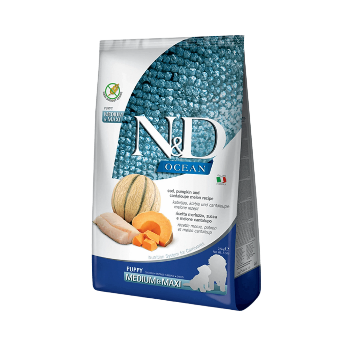 N&D ADU COD PUP MAXI DRY FOOD [2.5 KG] - Animeal