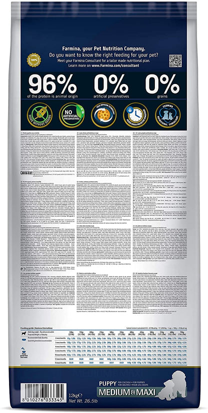 N&D GF LAMB PUP MAXI DRY FOOD [12 KG] - Animeal