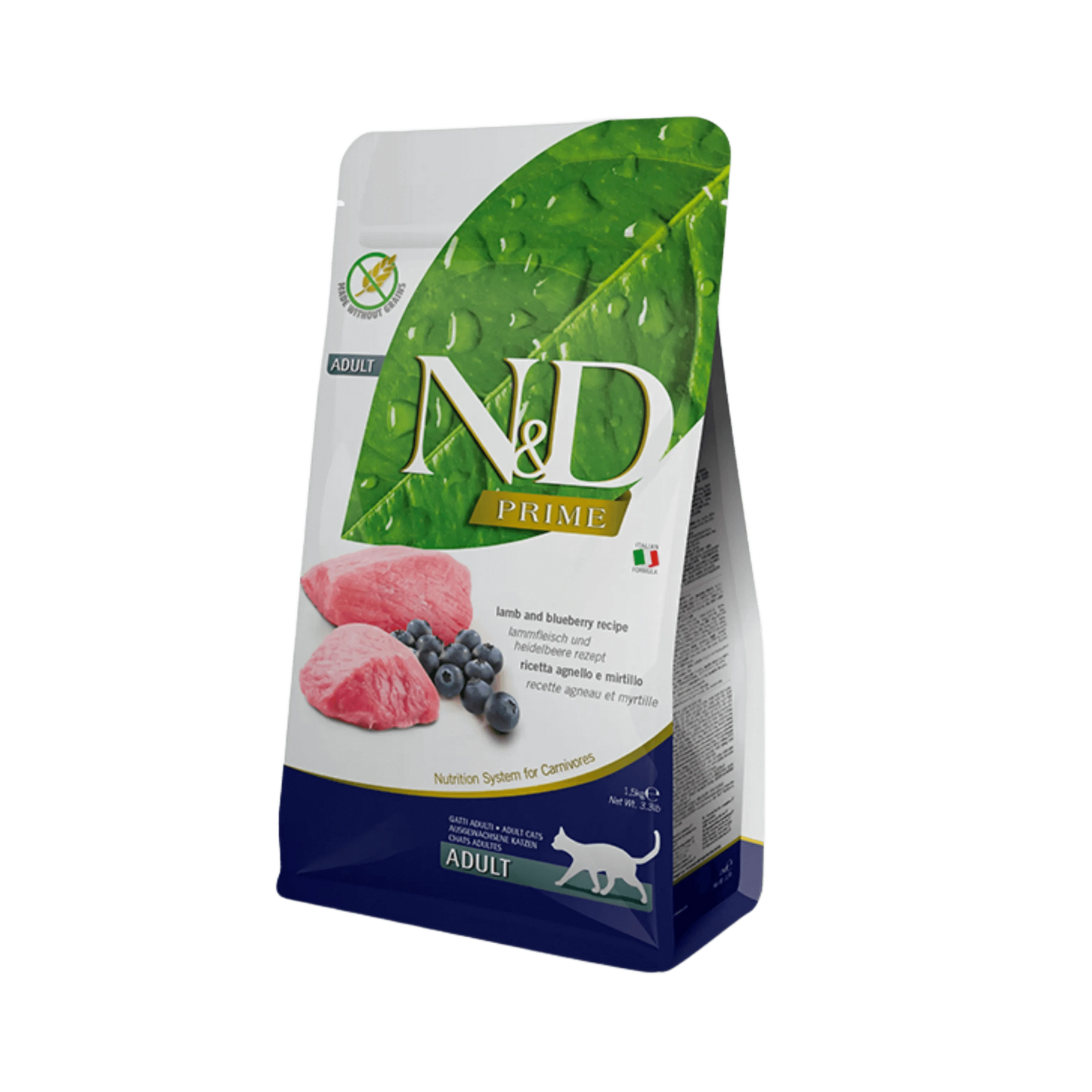 N&D PR LAMB & BLUEBERRY CAT DRY FOOD [1.5 KG] - Animeal