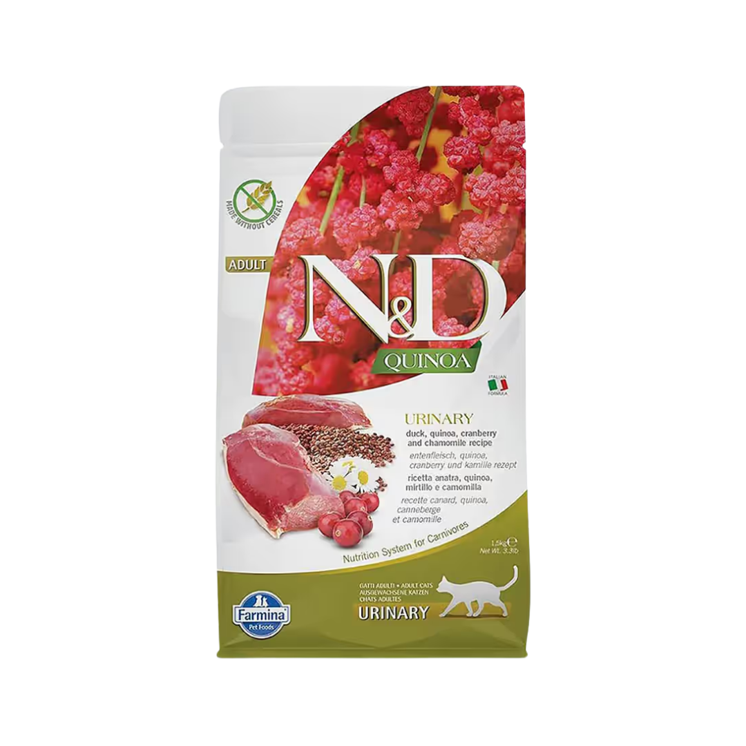N&D QU URINARY DUCK CAT GF DRY FOOD [5 KG] - Animeal