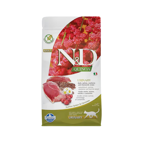 N&D QU URINARY DUCK CAT GF DRY FOOD [5 KG] - Animeal