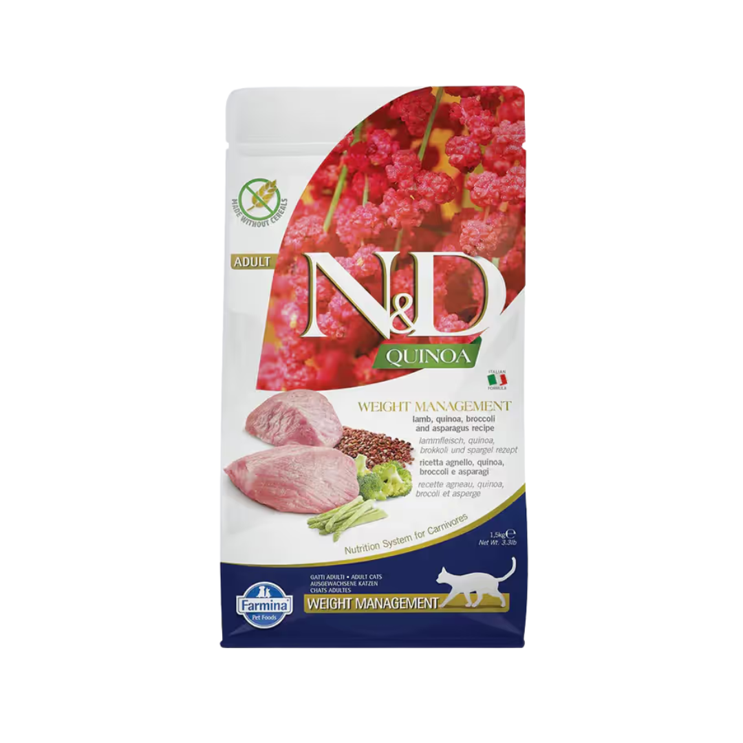 N&D QU WT MGMT LAMB CAT GF DRY FOOD [1.5 KG] - Animeal
