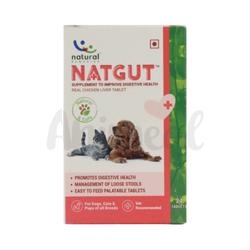 Natural Remedies Natgut Tablet for Dogs and Cats, 24 Tablets - Animeal