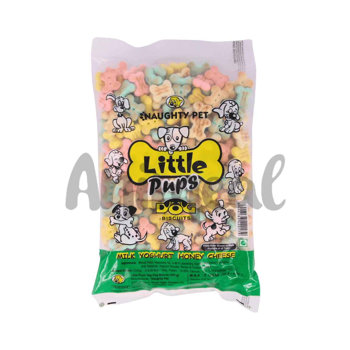 Naughty Pet Little Pups Puppy Biscuits Non-Veg 500g - Animeal
