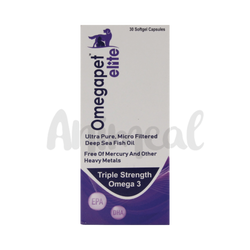 Omegapet Elite Capsules for Dogs and Cats, 30 Capsules - Animeal