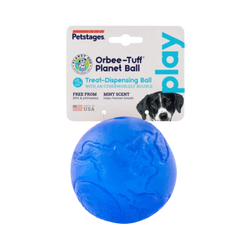 Orbee Tuff Planet Ball Royal Blue for Dogs - Animeal