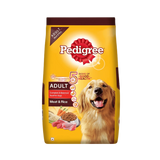 PEDIGREE ADULT MEAT & RICE DRY FOOD (L)