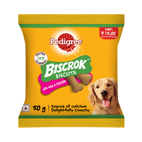 PEDIGREE BISCROK MILK & CHIC BISCUITS (S) - Animeal