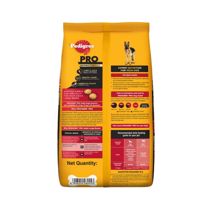 PEDIGREE PRO ACTIVE ADULT DRY FOOD (XL) - Animeal