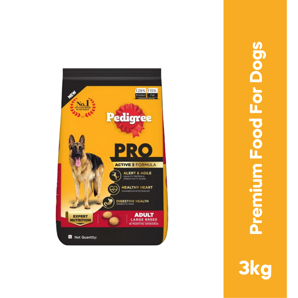 PEDIGREE PRO ADULT LARGE BREED DRY FOOD (L) - Animeal