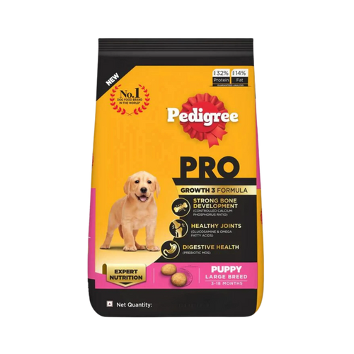 PEDIGREE PRO PUPPY LARGE DRY FOOD (XXL) - Animeal