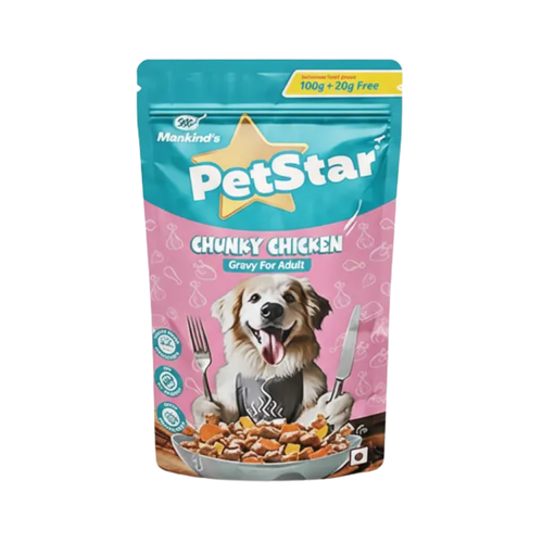 PETSTAR ADULT CHICKEN GRAVY [120GM] - Animeal
