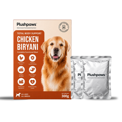 PLUSHPAWS CHICKEN BIRYANI WITH COLLAGEN WET DOG FOOD [100 GM] - Animeal