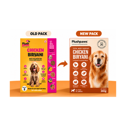 PLUSHPAWS CHICKEN BIRYANI WITH COLLAGEN WET DOG FOOD [100 GM] - Animeal