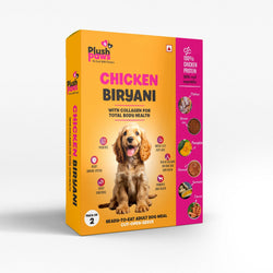 PLUSHPAWS CHICKEN BIRYANI WITH COLLAGEN WET DOG FOOD [300 GM] - Animeal