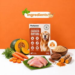 PLUSHPAWS CHICKEN BIRYANI WITH COLLAGEN WET DOG FOOD [300 GM] - Animeal