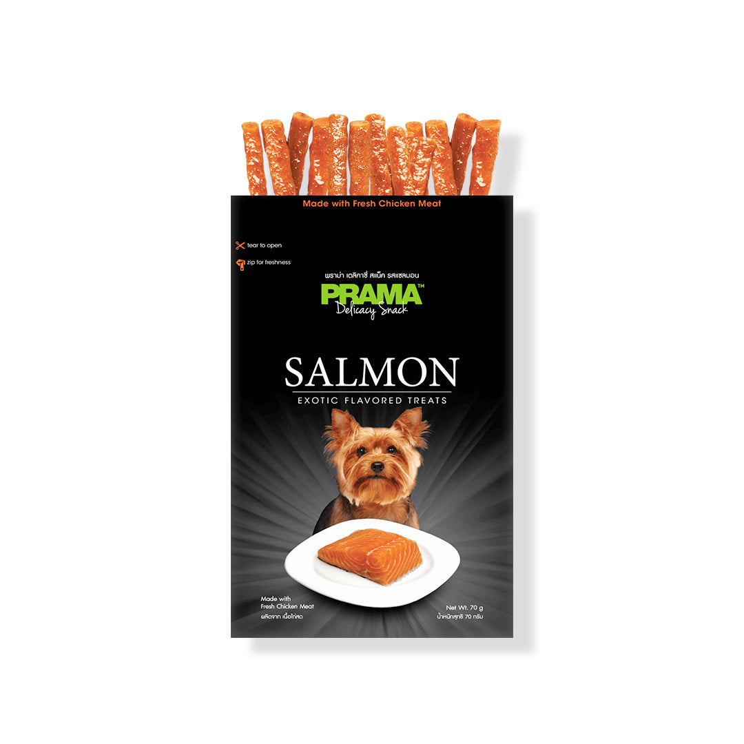 PRAMA DELICACY ATLANTIC SALMON DOG TREATS [70 GM] - Animeal
