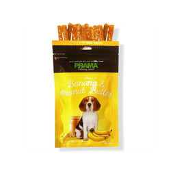 PRAMA DELICACY BANANA AND PEANUT BUTTER DOG TREATS [70 GM] - Animeal