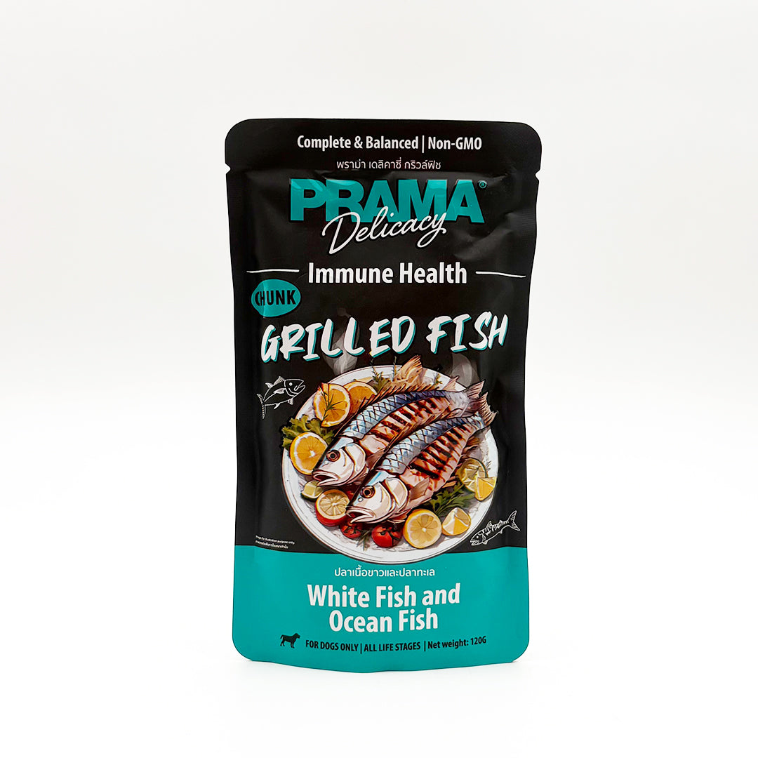 PRAMA DELICACY GRILLED FISH WET DOG FOOD [120 GM] - Animeal