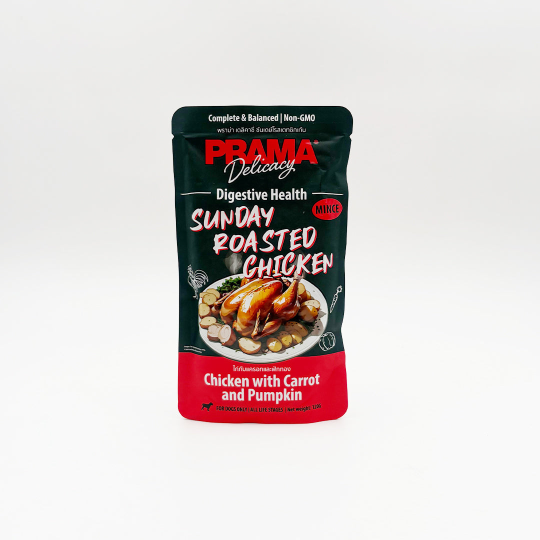 PRAMA DELICACY SUNDAY ROASTED CHICKEN WET DOG FOOD [120 GM] - Animeal