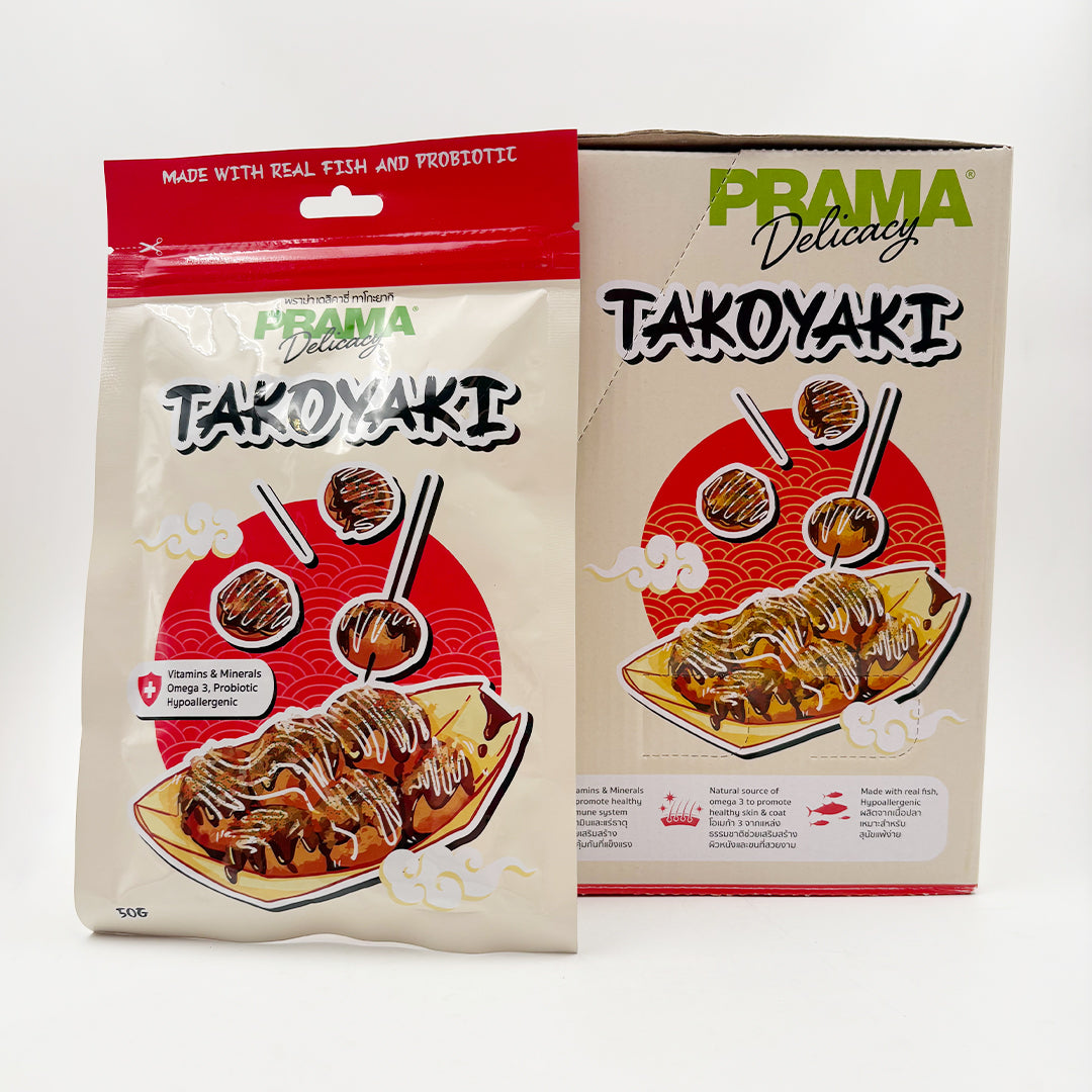 PRAMA DELICACY TAKOYAKI FISH TREATS [50 GM] - Animeal