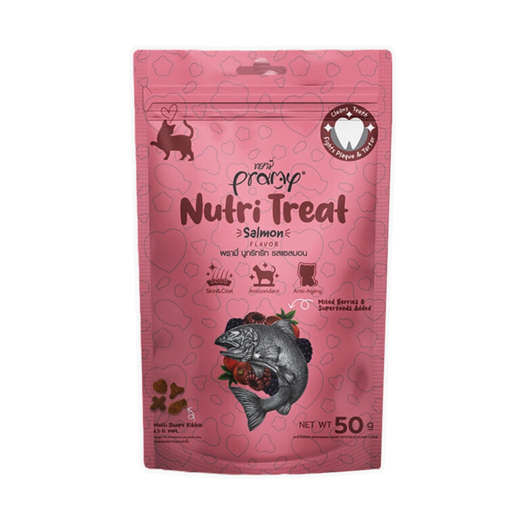 PRAMY NUTRI TREAT SALMON FOR CATS [50 GM] - Animeal