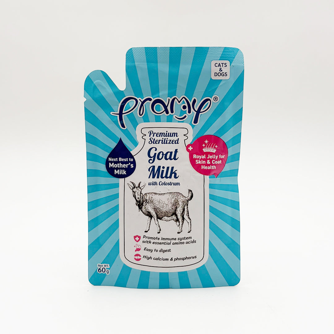 PRAMY STERILIZED GOAT MILK WITH COLOSTRUM AND ROYAL JELLY [60 GM] - Animeal