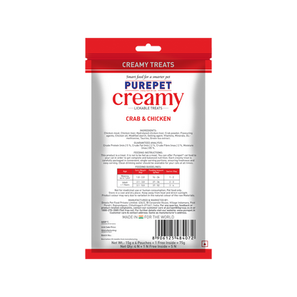 PUREPET CREAMY TREAT CRAB & CHICKEN - Animeal