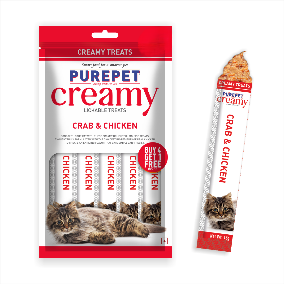 PUREPET CREAMY TREAT CRAB & CHICKEN - Animeal