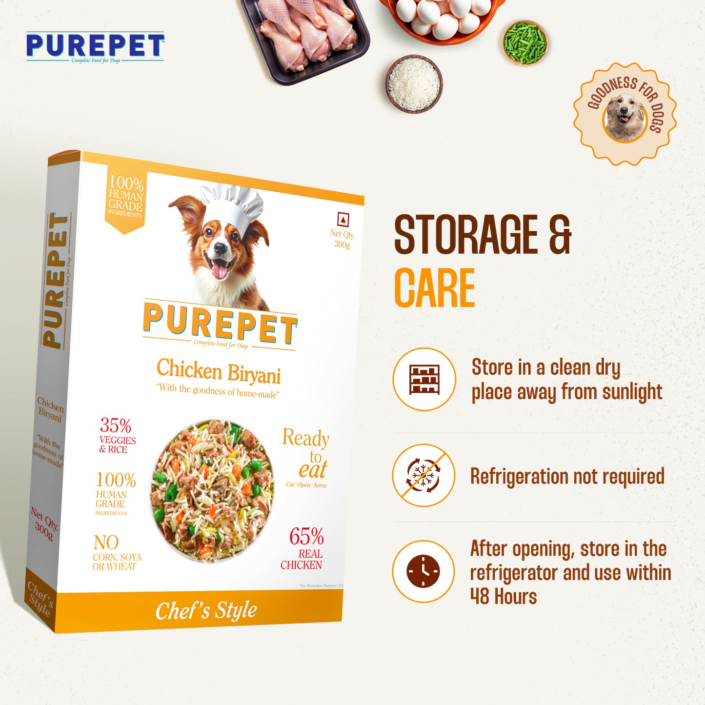 PUREPET DOG CHIC BIRYANI - Animeal