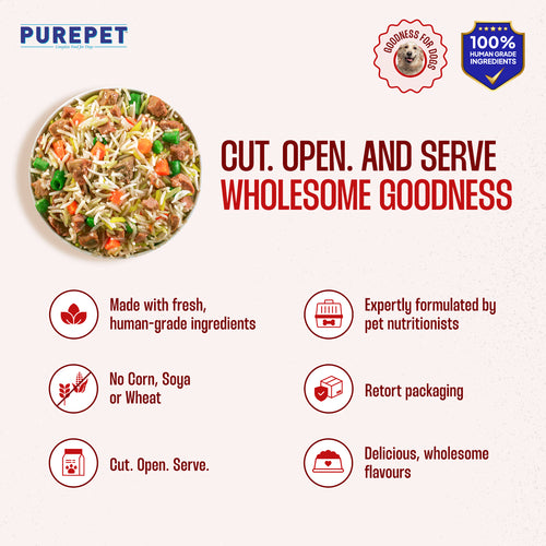 PUREPET DOG MUTTON BIRYANI [300GM] - Animeal