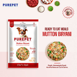 PUREPET DOG MUTTON BIRYANI [300GM] - Animeal