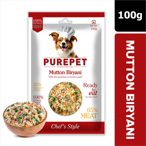 PUREPET DOG MUTTON BIRYANI [300GM] - Animeal