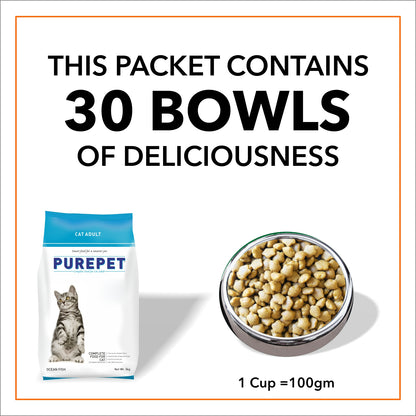 PUREPET OCEAN FISH CAT DRY FOOD (L) - Animeal
