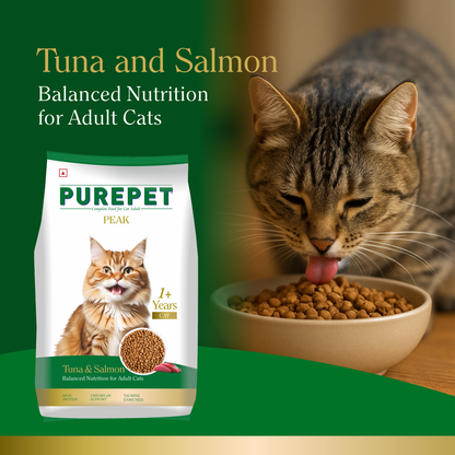 PUREPET PEAK ADULT TUNA & SALMON DRY FOOD (S) - Animeal