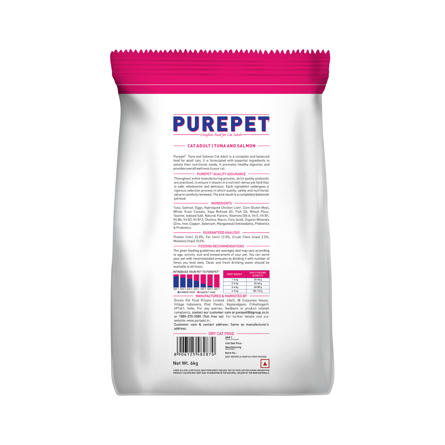 PUREPET TUNA & SALMON CAT DRY FOOD (L) - Animeal