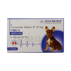 Panav Bio-Tech Pooch Uroflow 10mg Tablet for Dogs and Cats, 10 Tablets - Animeal