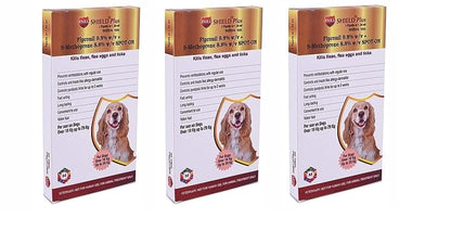 Parashield Plus Spot On Treatment for Dogs 10-20 kg(Pack of 3) - Animeal