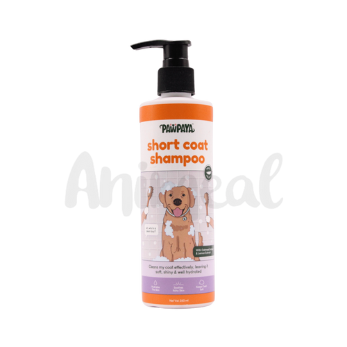 Pawpaya Short Coat Shampoo for Dogs, 250ml - Animeal