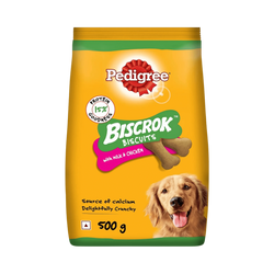 Pedigree Biscrok Milk and Chicken Biscuits Dog Treats | 500g - Animeal