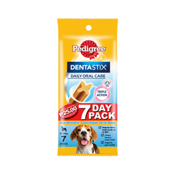 Pedigree Dentastix Medium Dog Dental Treat 180g (7 Sticks) - Animeal